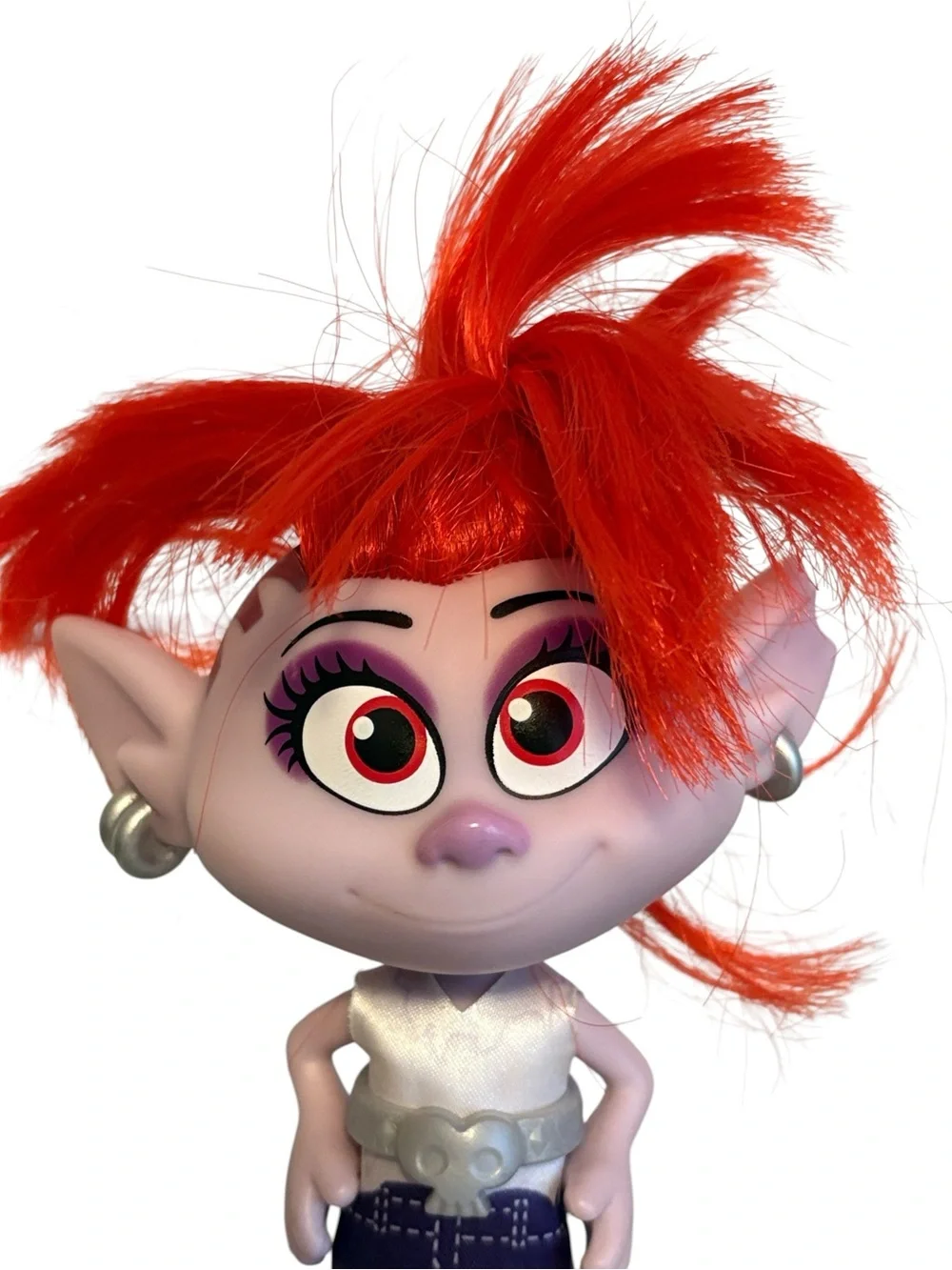 Dreamworks Trolls World Tour Stylin’ Barb Doll  Hasbro Red and Purple Multi 6”